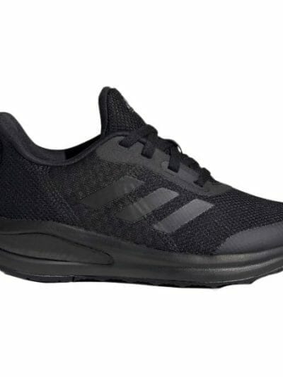 Fitness Mania - Adidas FortaRun Lace - Kids Running Shoes - Triple Core Black