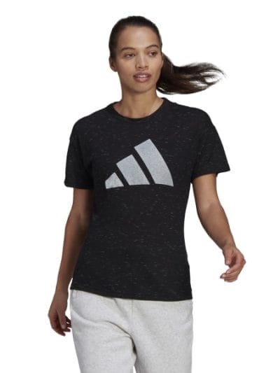 Fitness Mania - Adidas Sportswear Winners 2.0 Womens T-Shirt - Black Melange