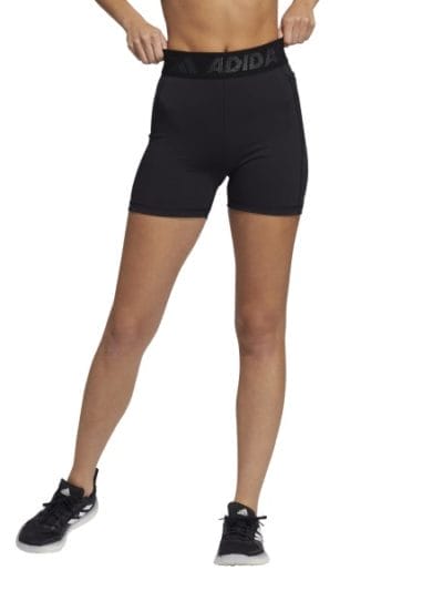 Fitness Mania - Adidas Techfit Badge Of Sport Womens Training Short Tights - Black/White