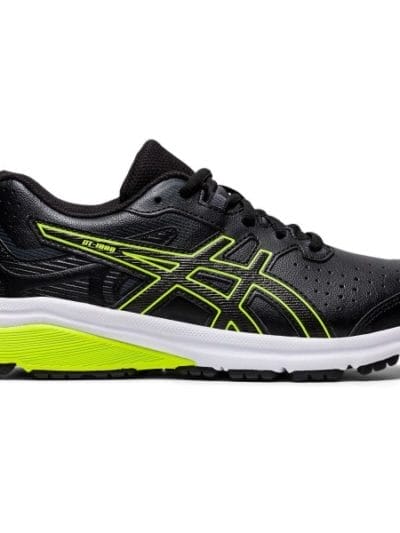 Fitness Mania - Asics GT-1000 SL GS - Kids Cross Training Shoes - Black/Safety Yellow