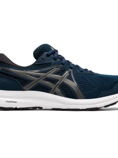 Fitness Mania - Asics Gel-Contend 7 - Mens Running Shoes - French Blue/Gun Metal