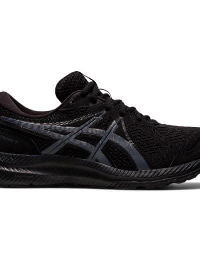 Fitness Mania - Asics Gel-Contend 7 - Mens Running Shoes - Triple Black/Carrier Grey