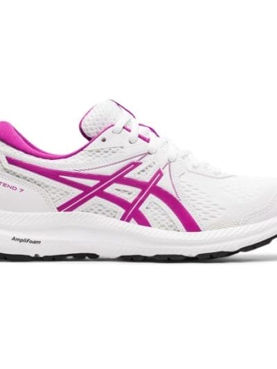 Fitness Mania - Asics Gel-Contend 7 - Womens Running Shoes - White/Digital Grape