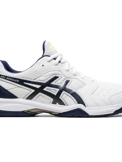 Fitness Mania - Asics Gel Dedicate 6 Hardcourt - Mens Tennis Shoes - White/Peacoat