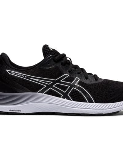 Fitness Mania - Asics Gel Excite 8 - Womens Running Shoes - Black/White