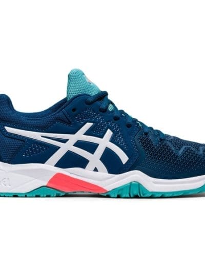 Fitness Mania - Asics Gel Resolution 8 GS - Kids Tennis Shoes - Mako Blue/White