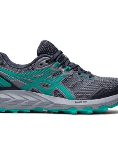 Fitness Mania - Asics Gel-Sonoma 6 - Womens Trail Running Shoes - Carrier Grey/Baltic Jewel