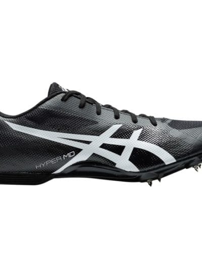 Fitness Mania - Asics Hyper MD 7 - Unisex Middle Distance Track Spikes - Black/White