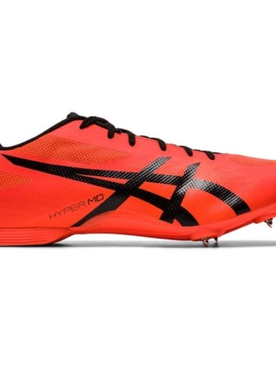 Fitness Mania - Asics Hyper MD 7 - Unisex Middle Distance Track Spikes - Flash Coral/Black
