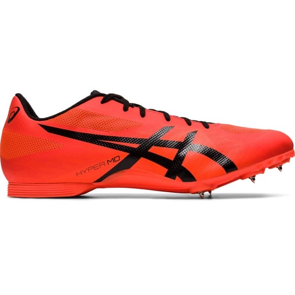 Fitness Mania - Asics Hyper MD 7 - Unisex Middle Distance Track Spikes - Flash Coral/Black