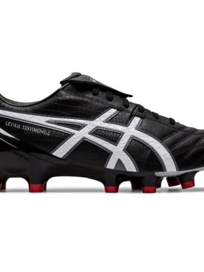 Fitness Mania - Asics Lethal Testimonial 4 IT - Mens Football Boots - Black/White