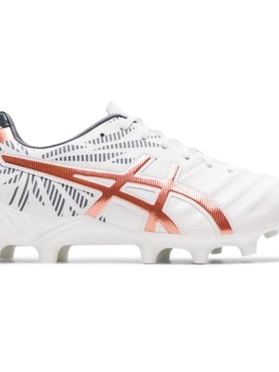 Fitness Mania - Asics Lethal Tigreor IT FF 2 - Womens Football Boots - White/Rose Gold