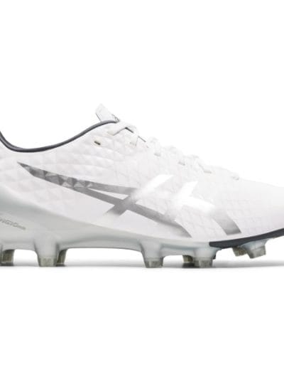 Fitness Mania - Asics Menace 4 - Mens Football Boots - White/Pure Silver