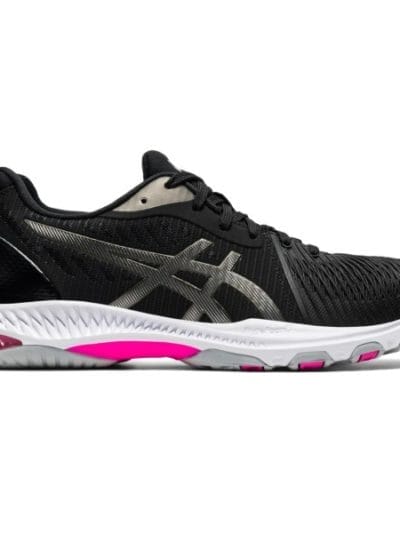 Fitness Mania - Asics Netburner Ballistic FF 2 - Womens Netball Shoes - Black/Gunmetal