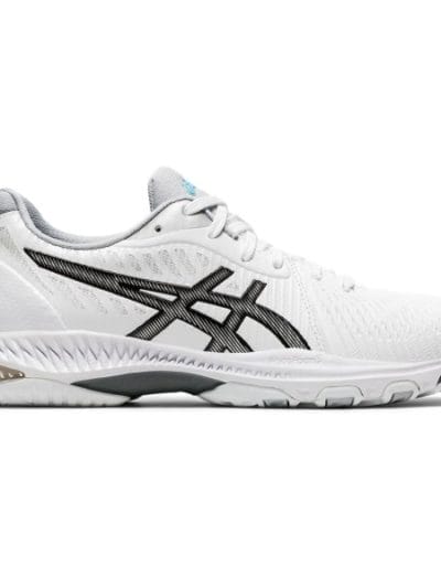 Fitness Mania - Asics Netburner Ballistic FF 2 - Womens Netball Shoes - White/Black