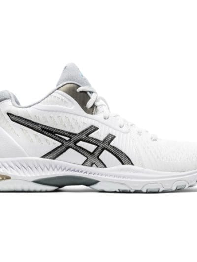 Fitness Mania - Asics Netburner Ballistic FF MT 2 - Womens Netball Shoes - White/Black