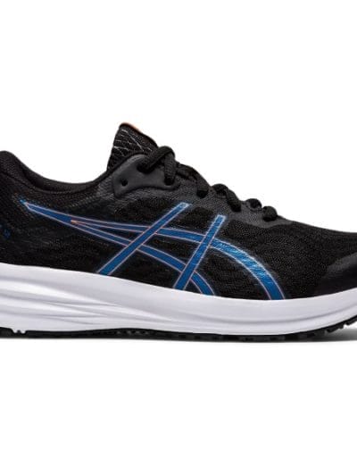 Fitness Mania - Asics Patriot 12 GS - Kids Running Shoes - Black/Reborn Blue