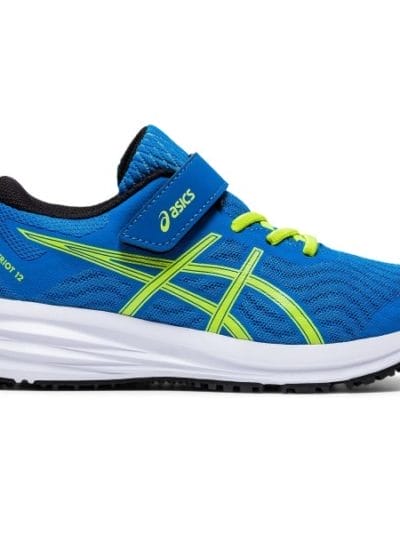 Fitness Mania - Asics Patriot 12 PS - Kids Running Shoes - Directoire Blue/Black