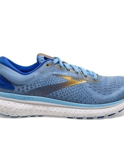 Fitness Mania - Brooks Glycerin 18 - Womens Running Shoes - Cornflower/Blue/Gold