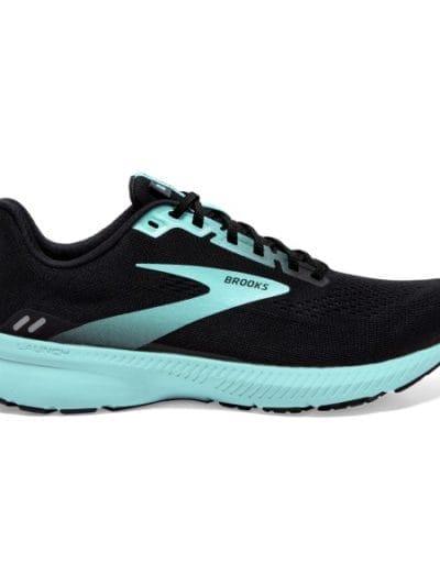 Fitness Mania - Brooks Launch 8 - Womens Running Shoes - Black/Ebony/Blue Tint