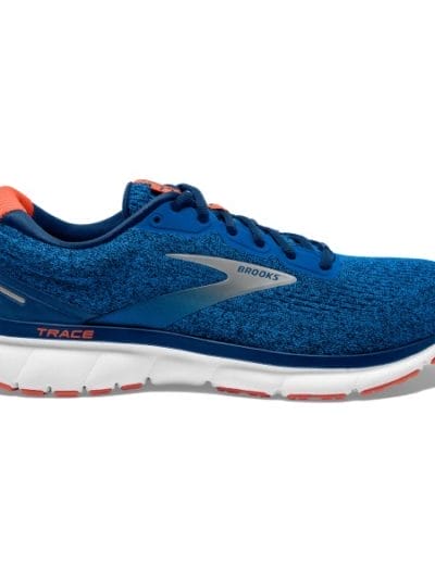 Fitness Mania - Brooks Trace - Mens Running Shoes - Blue/Navy/Orange