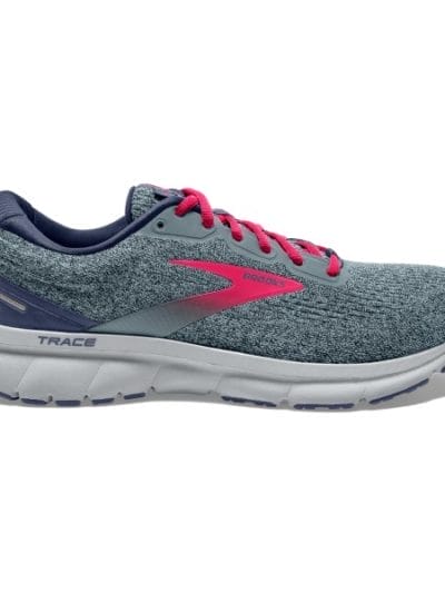 Fitness Mania - Brooks Trace - Womens Running Shoes - Grey/Nightshadow/Raspberry