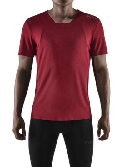Fitness Mania - CEP Mens Training Shirt - Cherry Red
