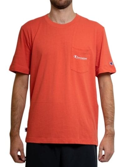 Fitness Mania - Champion Jersey Script Mens T-Shirt - Cochineal