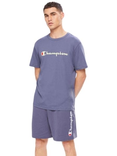 Fitness Mania - Champion Script Mens Short Sleeve T-Shirt - Grey Hound