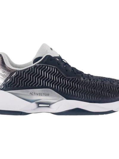 Fitness Mania - Dunlop Activector Mens Tennis Shoes - Black/Silver