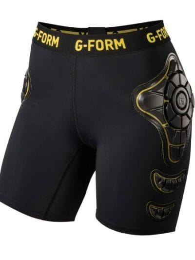 Fitness Mania - G-Form Pro-X Protective Womens Compression Shorts - Black/Yellow