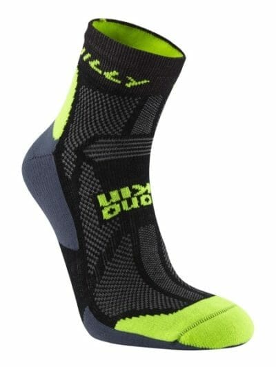 Fitness Mania - Hilly Off Road - Trail Running Socks - Black/Fluo Yellow