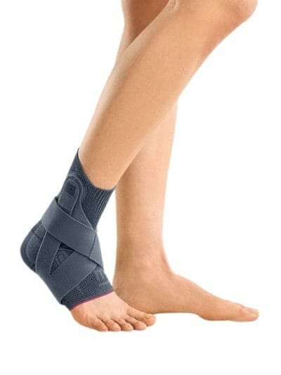 Fitness Mania - Medi Levamed Ankle Support With Stabilisation Strap - Silver