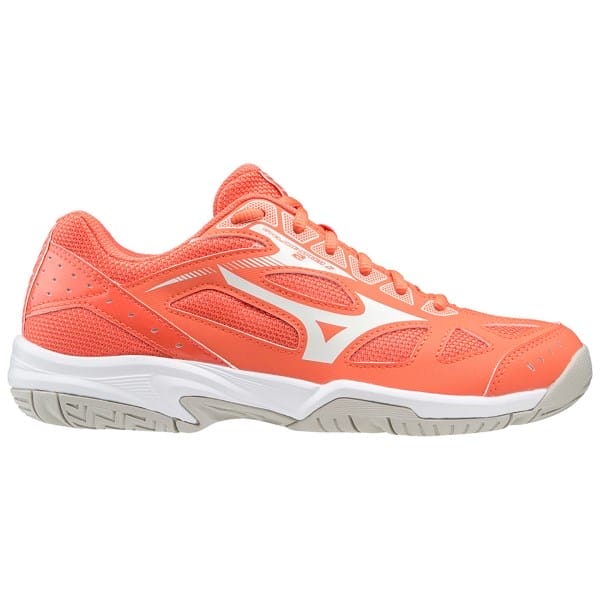 Fitness Mania - Mizuno Cyclone Speed 2 - Kids Netball Shoes - Living Coral/Snow White