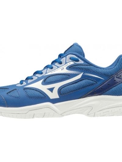 Fitness Mania - Mizuno Cyclone Speed 2 - Kids Tennis Shoes - True Blue/White/Medieval Blue