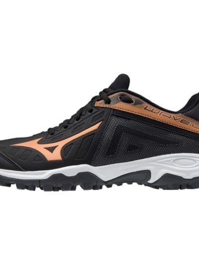 Fitness Mania - Mizuno Wave Lynx - Mens Hockey Shoes - Black/White/Gold
