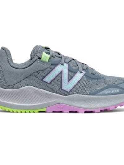 Fitness Mania - New Balance Nitrel v4 - Kids Trail Running Shoes - Grey/Pink