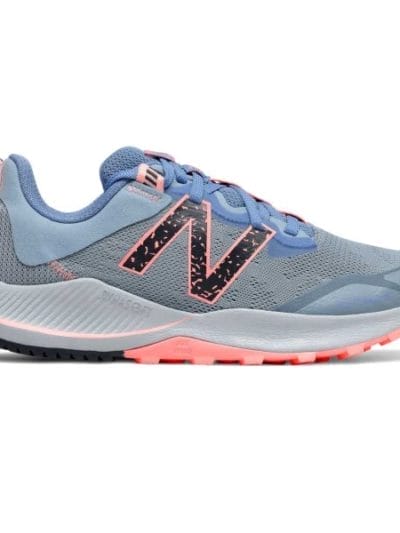 Fitness Mania - New Balance Nitrel v4 - Womens Trail Running Shoes - Grey/Blue/Pink
