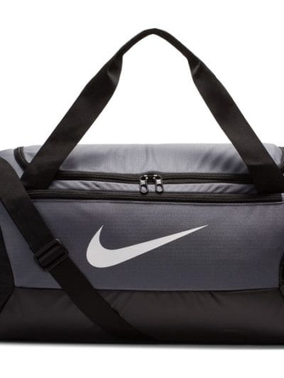 Fitness Mania - Nike Brasilia Small Training Duffel Bag - Flint Grey/Black/White