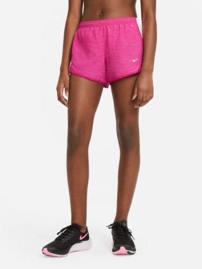 Fitness Mania - Nike Dri-Fit Tempo Kids Girls Running Shorts - Fireberry/White/Fireberry