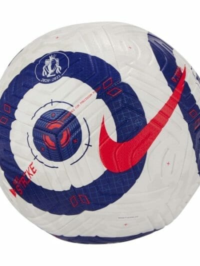 Fitness Mania - Nike Premier League Strike Soccer Ball - White/Blue/Laser Crimson
