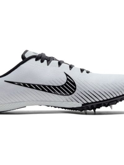 Fitness Mania - Nike Zoom Rival M 9 - Unisex Track Running Spikes - Pure Platinum/Black/Metallic Silver