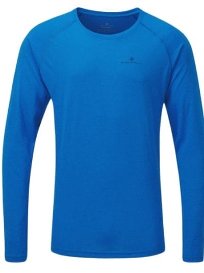 Fitness Mania - Ronhill Core Mens Long Sleeve Running T-Shirt - Atlantic Marl