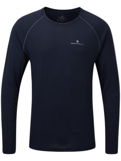 Fitness Mania - Ronhill Core Mens Long Sleeve Running T-Shirt - Deep Navy