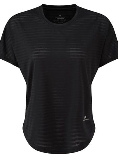 Fitness Mania - Ronhill Life Flow Womens Running T-Shirt - All Black