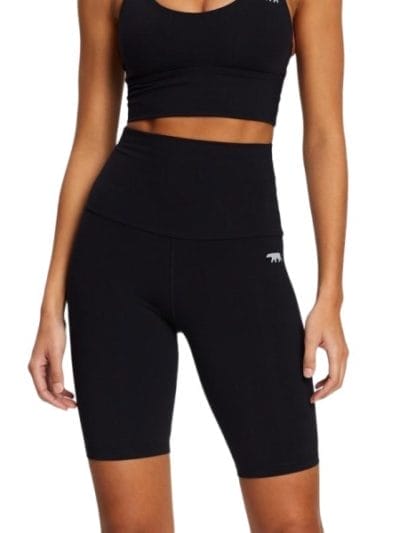 Fitness Mania - Running Bare Spin Class Womens Bike Short Tights - Black