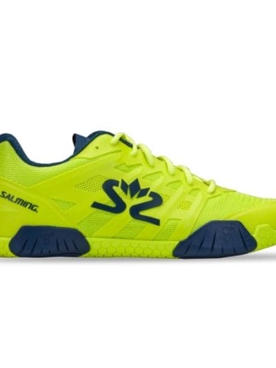 Fitness Mania - Salming Hawk 2 Indoor Court Shoes - Lime Punch/Poseidon Blue