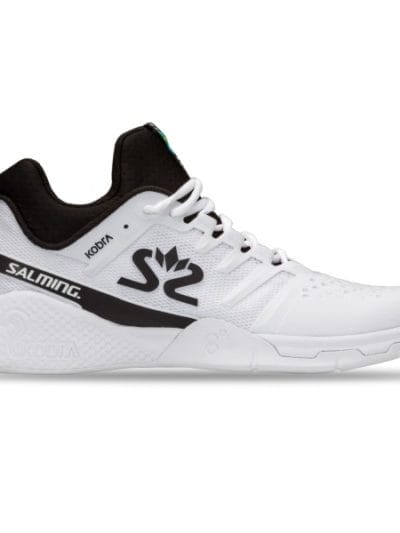 Fitness Mania - Salming Kobra Mid 3 Mens Indoor Court Shoes - White/Black