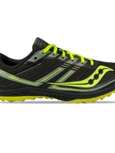 Fitness Mania - Saucony Kilkenny Racer Waffle - Kids Racing Waffles - Black/Citron