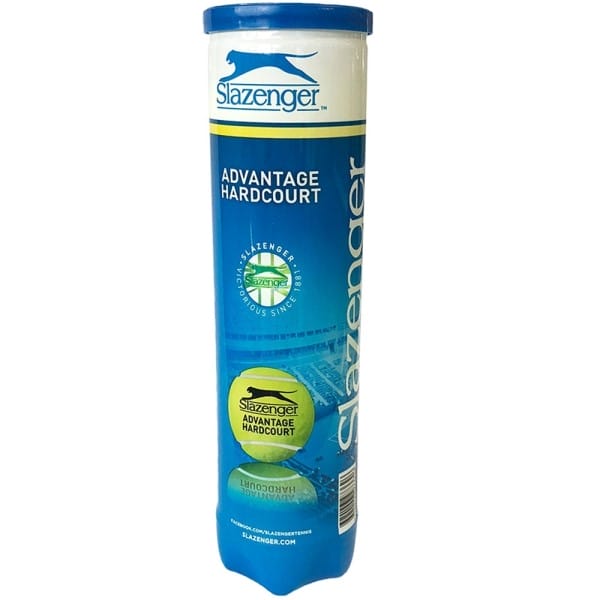 Fitness Mania - Slazenger Advantage Hardcourt Tennis Balls - Can of 4 - Yellow
